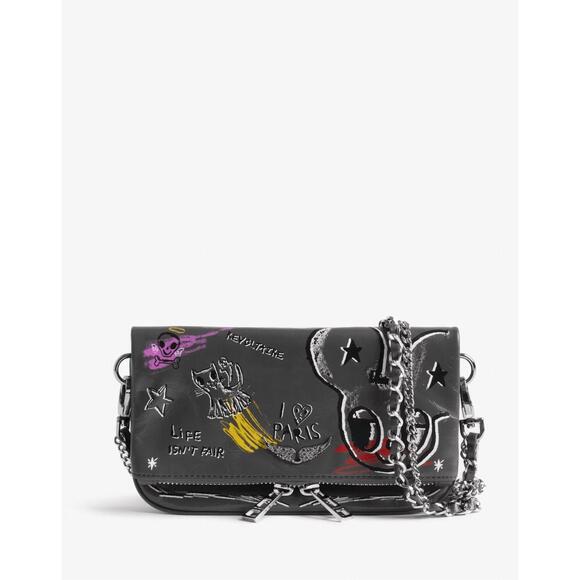 ZADIG & VOLTAIRE Handbags - NEW ZADIG & VOLTAIRE women's rock nano humberto clutch in grey